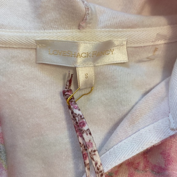 LoveShackFancy peaches baja hoodie pink azaleas size small - Picture 5 of 8